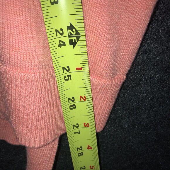 Vince Camuto‎ Ocean Coral Collared V Neck Sweater Large Top Long Sleeve  Women's - Picture 9 of 9